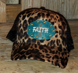 Hat Cheetah with Patch Faith