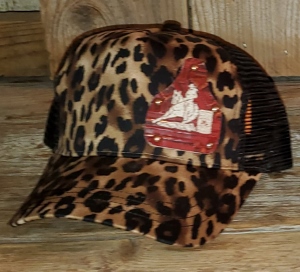 Hat Cheetah with Leather tag Barrel Racer