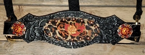 Bronc Blk Cheetah Overlay Rose