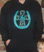 Hoody; Barrel Racer Cross Shoe