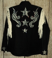 Zebra Scroll Rodeo Shirt