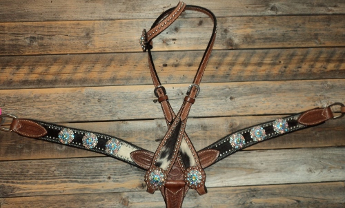tack headstall breastcollar bling western horse barrel racing rodeo cowgirl