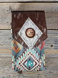 phone case SWest hair on hide praycross concho