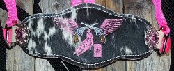 Bronc Halter; pink pistols