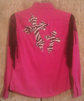 Rodeo Shirt; Zebra Cross